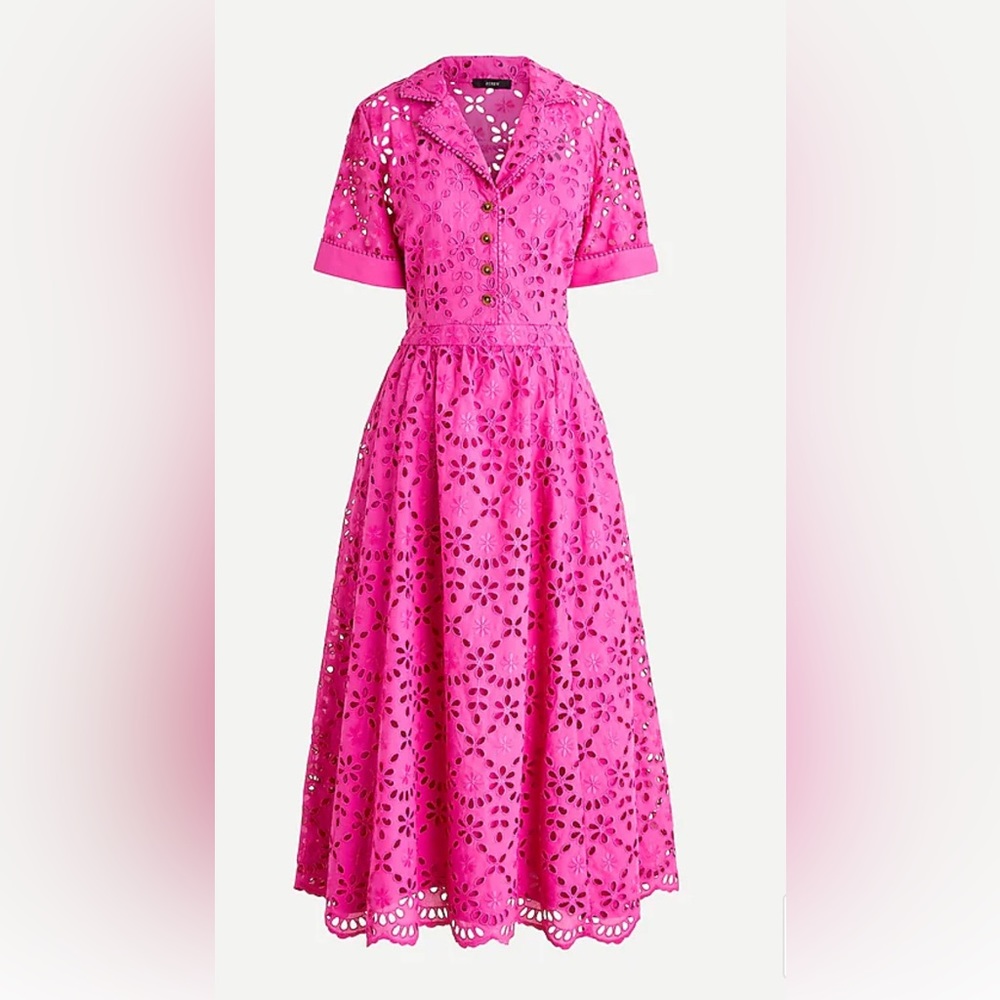 Eyelet Shirt Dress